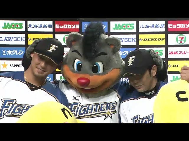 ファイターズ中田選手・武田勝投手ヒーローインタビュー 2014/5/3 F-Bs