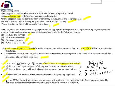 IFRS 8 segment reporting