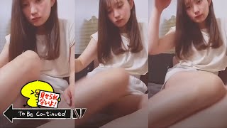 【Instalive】油断した瞬間に隙間から見える黒パンT