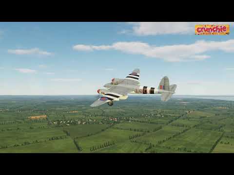 DCS World - Mosquito FB VI Startup and short flight from Manston Airfield