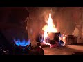 Relaxing Cozy Fireplace With Vintage Kerosene Stove Sound Winter Ambience