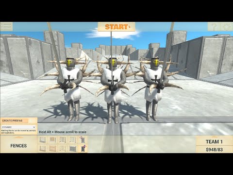 3 Hell Knights vs 100 Angry Joe : Animal Revolt Battle Simulator