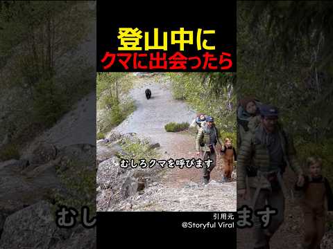 登山中にクマに出会ったら
