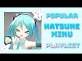 POPULAR HATSUNE MIKU PLAYLIST Hatsunemiku Miku Vocaloid Hatsunemikuvocaloid Popipo Anime