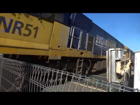 A very fast 7AM5 at Werribee with locos NR51, AN3 & NR7