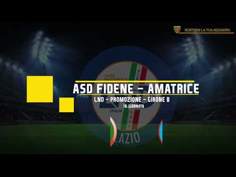 PROMOZIONE 2021-22 - GIRONE B - 16° GIORNATA - ASD FIDENE - AMATRICE 0-1