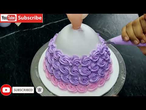 new cake doll cake designer cake all designer bhi log subscribe kar