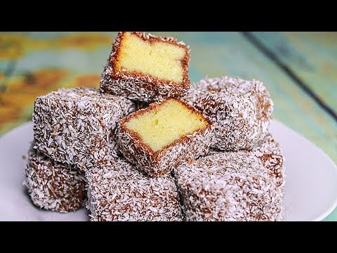 Eggless Lamington | Australian Dessert Recipe | Lamington Recipe Without Oven |Yummy Tasty Lamington