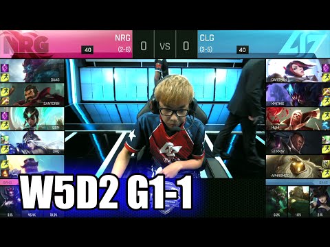 NRG eSports vs CLG | Game 1 S6 NA LCS Summer 2016 Week 5 Day 2 | NRG vs CLG G1 W5D2 1080p