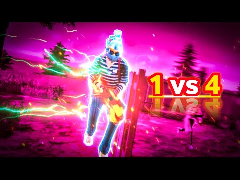 FREE FIRE SOLO VS SQUAD PLAYING WITH BLACK BUNNY BANDAL | FREE FIRE 1 VS 4 | GRAND MASTER LOBBY 😱😱😱