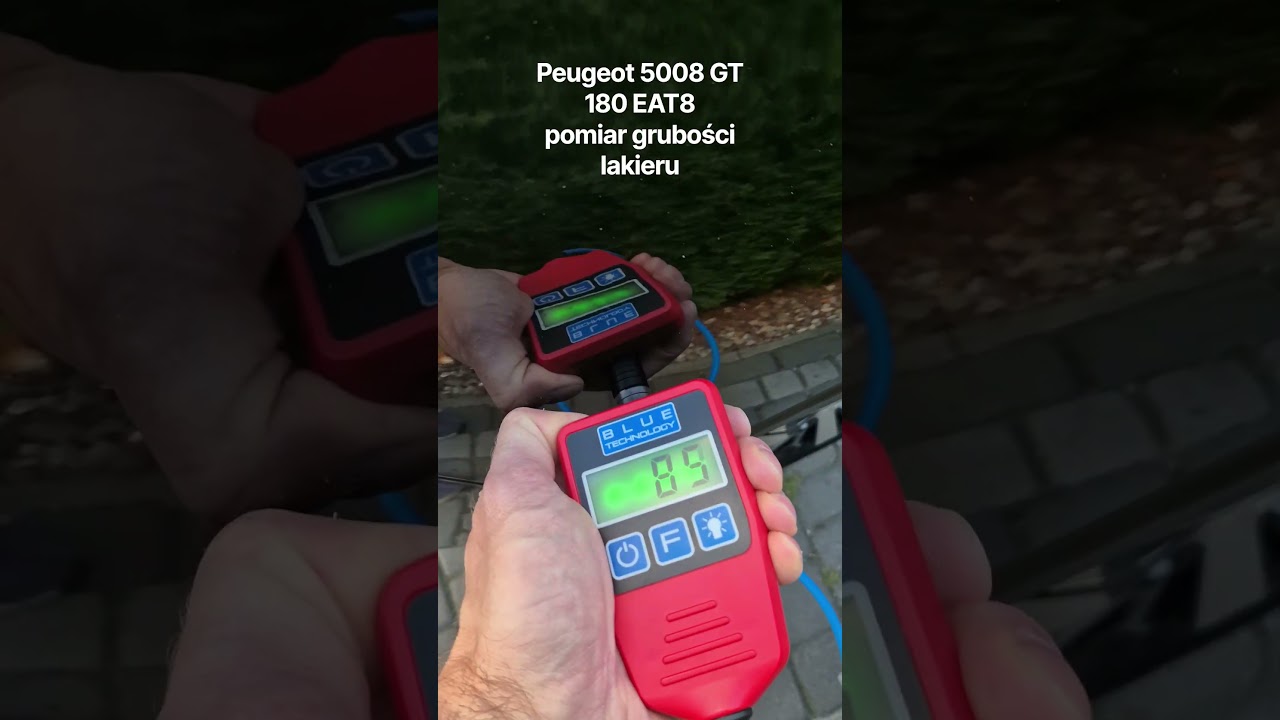 Peugeot 5008 GT 1.6 PureTech 180 EAT8 2022 – pomiar grubości powłoki lakierniczej – ATCauto Wrocław
