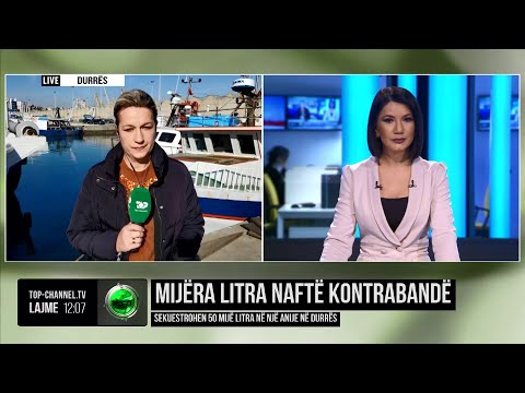 Top Channel/ Mijëra litra naftë kontrabandë, sekuestrohen 50 mijë litra në një anije në Durrës