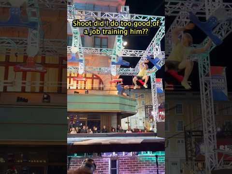 Student VS Teacher on Ninja Warrior #shorts #youtubeshorts