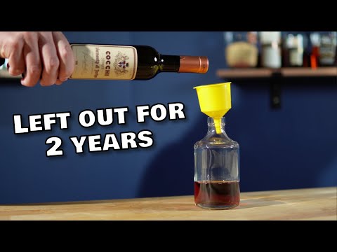 What happens to sweet vermouth un-refrigerated for 2 years?