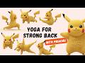Yoga For Strong Back With Pikachu Kids Yoga To Build Back Strength Posture Confidence