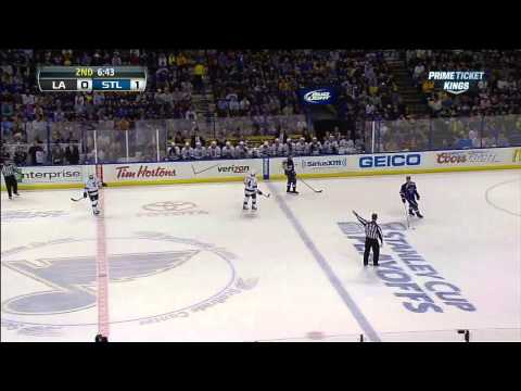 Jonathan Quick robs Jaden Schwartz April 30 2013 LA Kings vs St. Louis Blues NHL Hockey