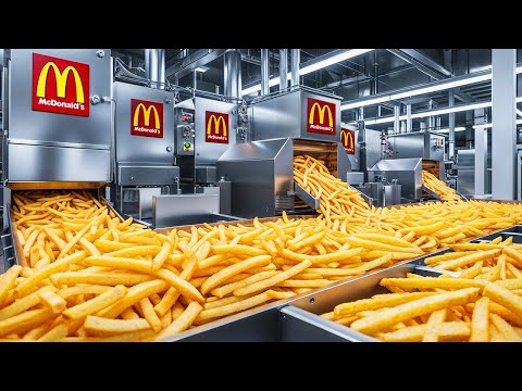 Inside a McDonald's French Fry Plant: From Farm-Grown Potatoes to Golden Fast-Food Fries (Full Process)