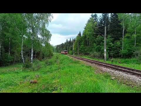 Pożegnalny przejazd EZT EN71-001 Przełęcz Hucisko 22/05/2022r. 4K