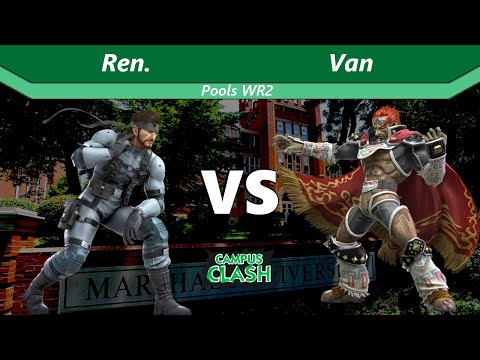 Campus Clash Fall 2022 - Ren. (Snake) vs Van (Ganondorf) - Pools WR2 - SSBU
