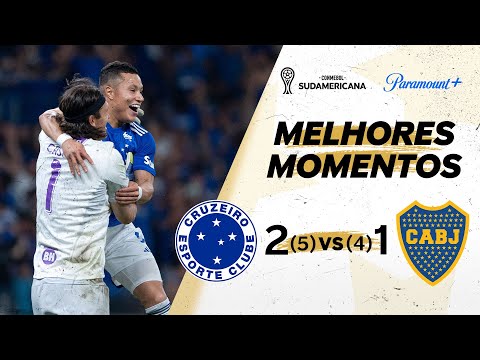CRUZEIRO 2 (5) x (4) 1 BOCA JUNIORS - CONMEBOL SUDAMERICANA 2024 | Paramount Plus Brasil