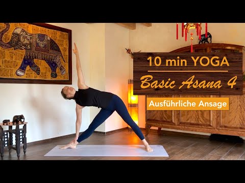 Folge 7: Basic Asana 4 - 10 Min Yoga (ausführliche Ansage)🧘🏻