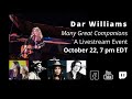 Dar Williams Presents "Many Great Companions" - A Livestream Concert