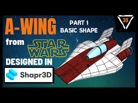 RZ-1 A-wing interceptor 3D modeling | Shapr3D on iPad | part 1 - basic shape