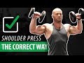 STOP DOING THIS with Shoulder Press (Easy Fix!)