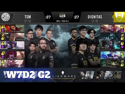 TSM vs Dignitas | Week 7 Day 2 S10 LCS Summer 2020 | TSM vs DIG W7D2