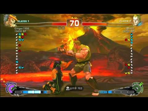 SSF4 Rank Match  Ginger1998 (AD)  vs  robin01 (AB)