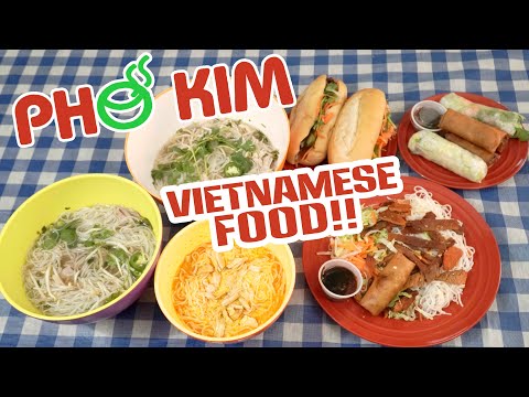 Pho Kim Vietnamese Food Challenge w/ Vermicelli and Banh Mi!!