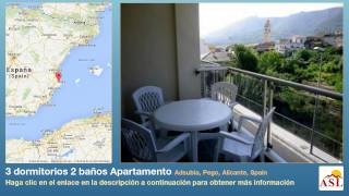 preview picture of video '3 dormitorios 2 baños Apartamento se Vende en Adsubia, Pego, Alicante, Spain'
