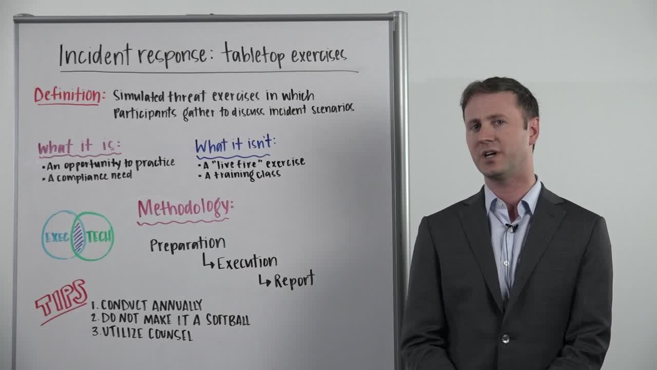 Whiteboard Wednesday: Incident Response—Tabletop Exercises