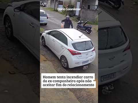 Homem tenta incendiar carro da ex-companheira após não aceitar fim do relacionamento