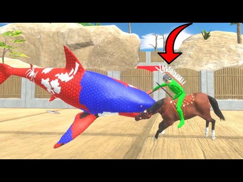 MEGALODON Attacks Units on Bridge Animal revolt battle simulator #arbs