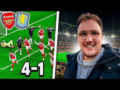 Ich habe mit ansehen müssen, wie Villa von Arsenal vernichtend geschlagen wurde...