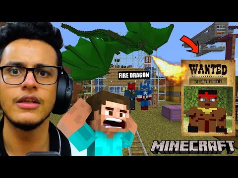 Live Insaan - My Dragon Burnt The Entire City To Catch a Gangster (Minecraft)