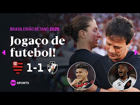 TROCAÇÃO PURA! FLAMENGO E VASCO CRIAM CHANCES E EMPATAM NO BRASILEIRÃO BETANO | FLAMENGO 1 X 1 VASCO