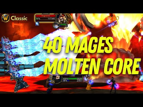 40 Mages MC World First - WoW Classic