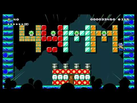 [4YMM] Freefall Fortress by Donkeymint - Super Mario Maker 2