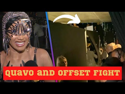 Cardi B yelling backstage  Over Offset & Quavo's Alleged FIGHT at the GRAMMY