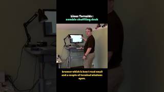 Linus Torvalds And His Zombie Shuffling Desk #shorts #linux #knowledge #information
