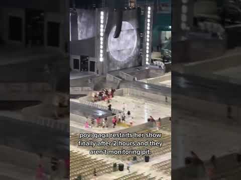 Chaos at the Lady Gaga show