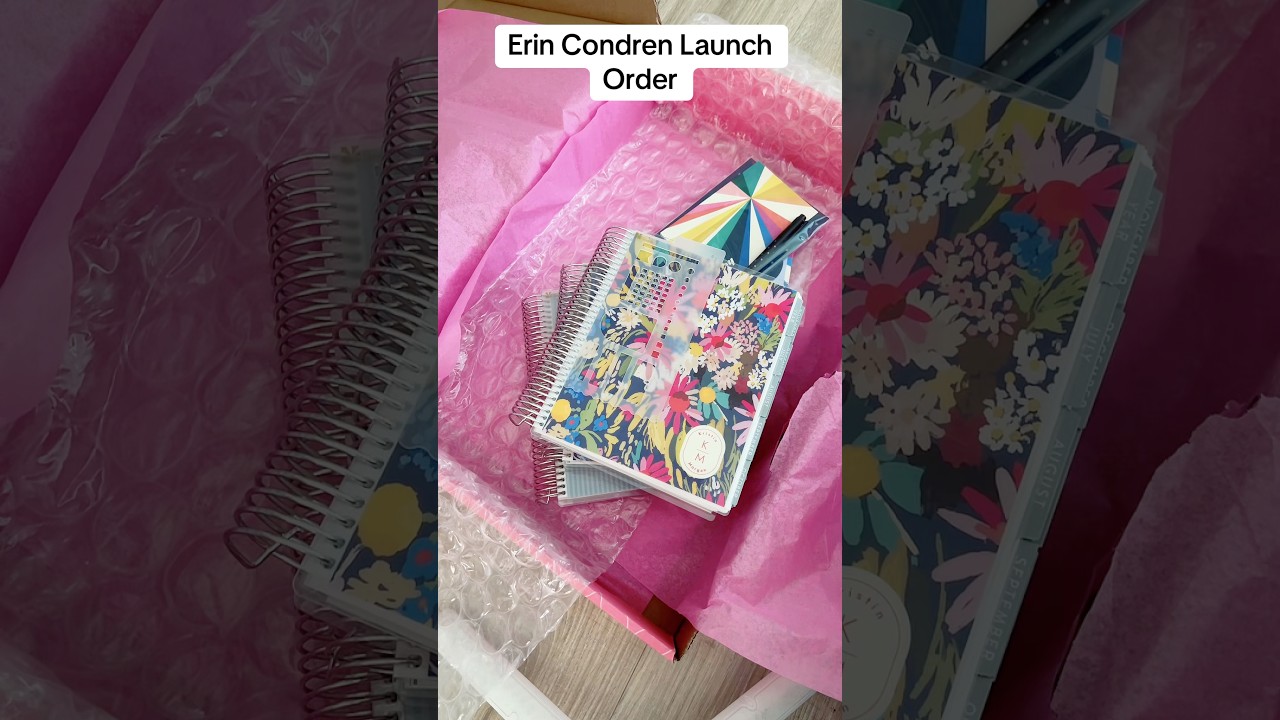 Erin Condren Launch Order #erincondren #plannercommunity #plannerhaul