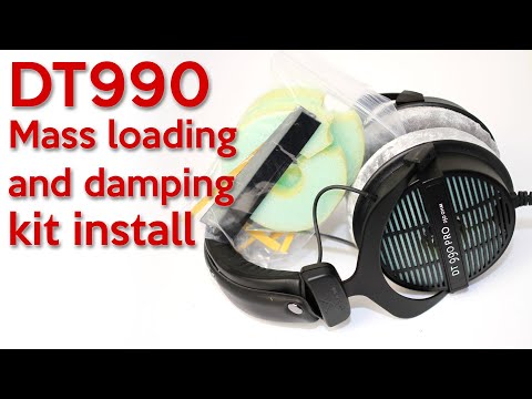 Beyerdynamic DT990 mass loading and damping mod install guide