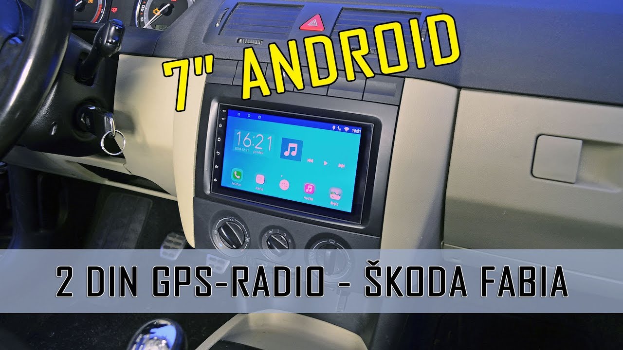 2DIN GPS android radio SEICANE how to mounting Skoda Fabia