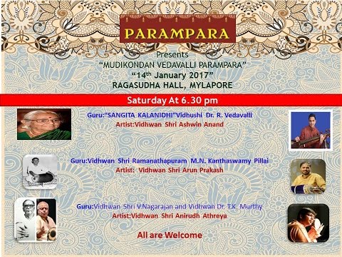 Parivadini LIVE- Vid. Ashwin Anand for Parampara