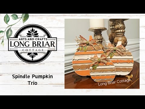 Spindle Pumpkin Trio Craft Kit