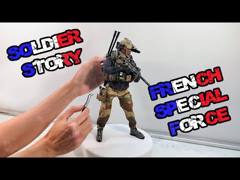 Французский спецназ. Фигурка с реальной историей. Обзор. Масштаб 1/6.