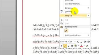 How to disable spelling check in Microsoft word